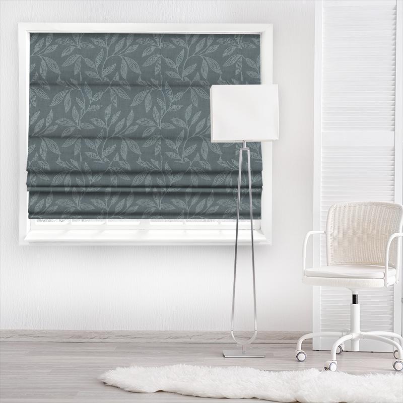 Bill Beaumont Ashanti Hemba Aqua Made To Measure Roman Blind
