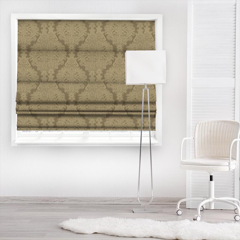 Bill Beaumont Ashanti Katana Mocha Made To Measure Roman Blind