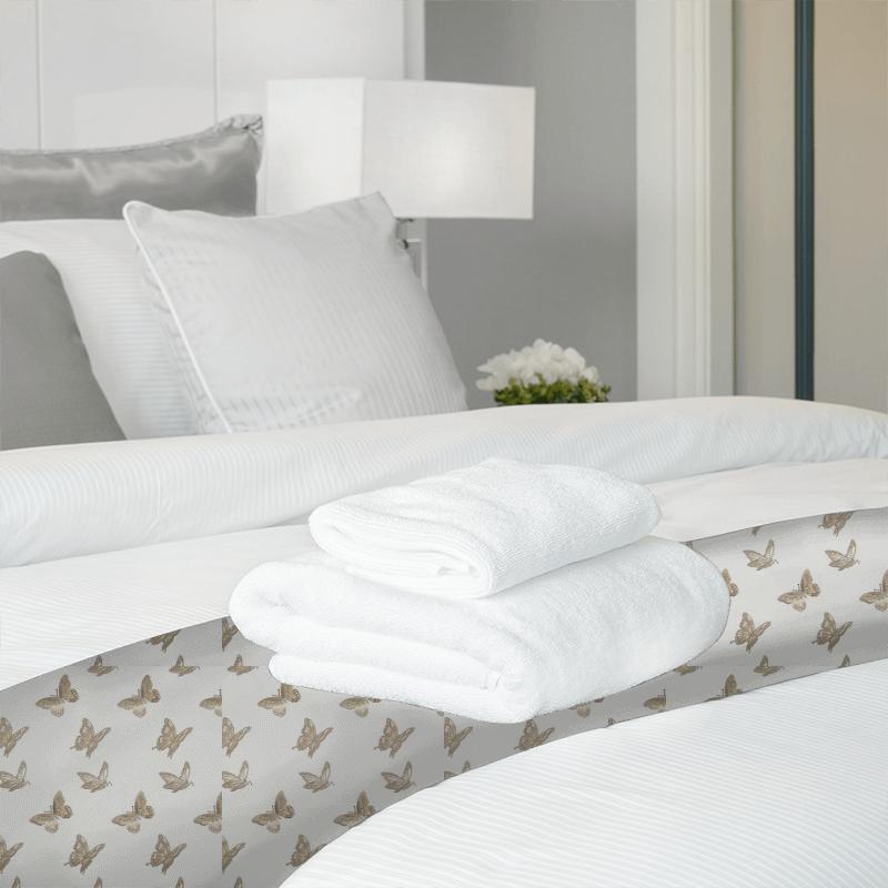 Bill Beaumont Bohemia Flutter Biscuit Bed Runner