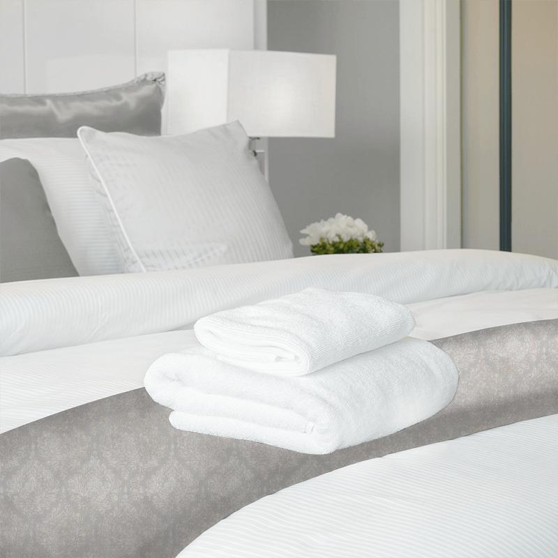 Bill Beaumont Daydream Serene Oystershell Bed Runner