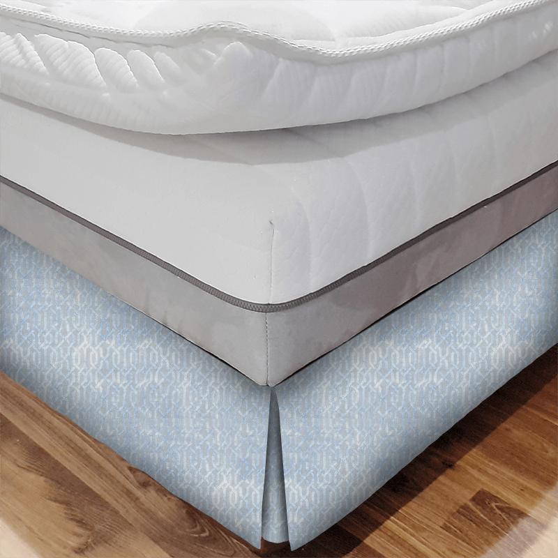 Bill Beaumont Daydream Trance Soft Blue Bed Base Valance