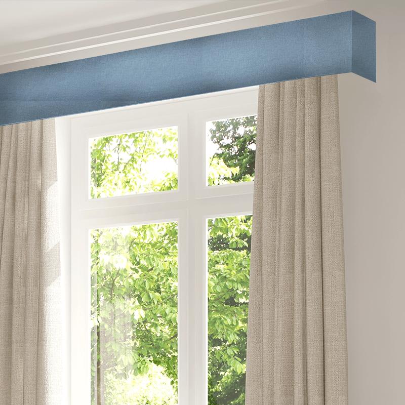 Bill Beaumont Infusion Angelina Aqua Pelmet