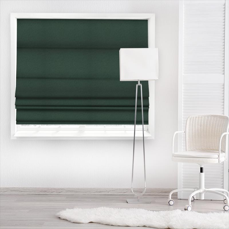 Bill Beaumont Infusion Angelina Forest Green Made To Measure Roman Blind