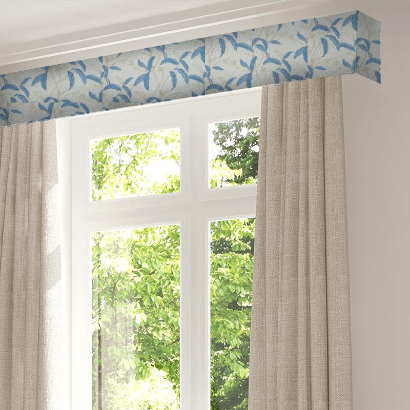 Menara Sky Blue Pelmet Bill Beaumont Marrakech Menara Sky Blue Pelmet