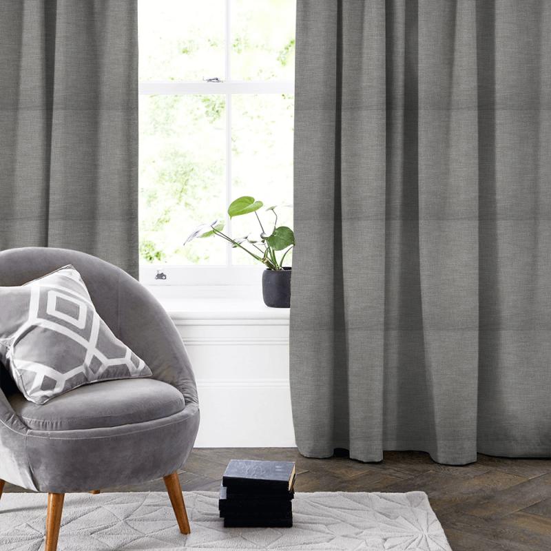 Bill Beaumont Simply Plains 2 Madelyn Silver Made To Measure Curtain