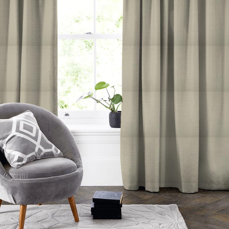 Bill Beaumont Simply Plains 2 Skylar Parchment Made To Measure Curtain