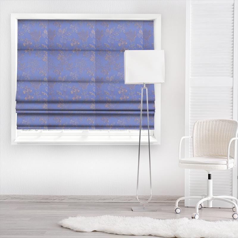 Miracle Stone Blue Made To Measure Roman Blind Bill Beaumont Wonder Fabrics Miracle Stone Blue Made To Measure Roman Blind