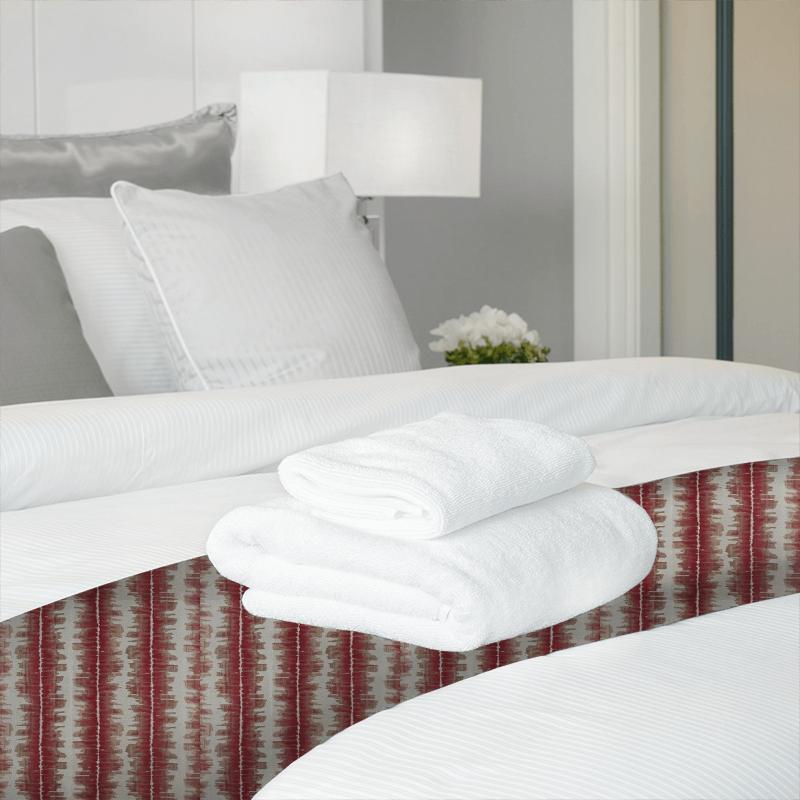 Bill Beaumont Woodstock Beat Cherry Red Bed Runner