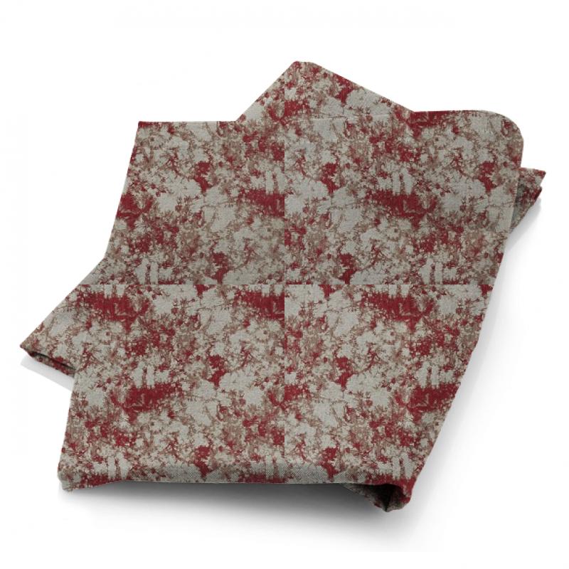 Bill Beaumont Woodstock Rave Cherry Red Fabric
