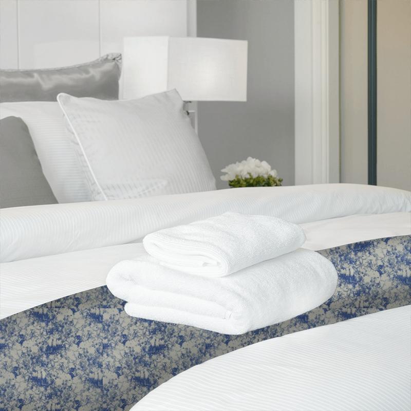 Bill Beaumont Woodstock Rave Cornflower Blue Bed Runner