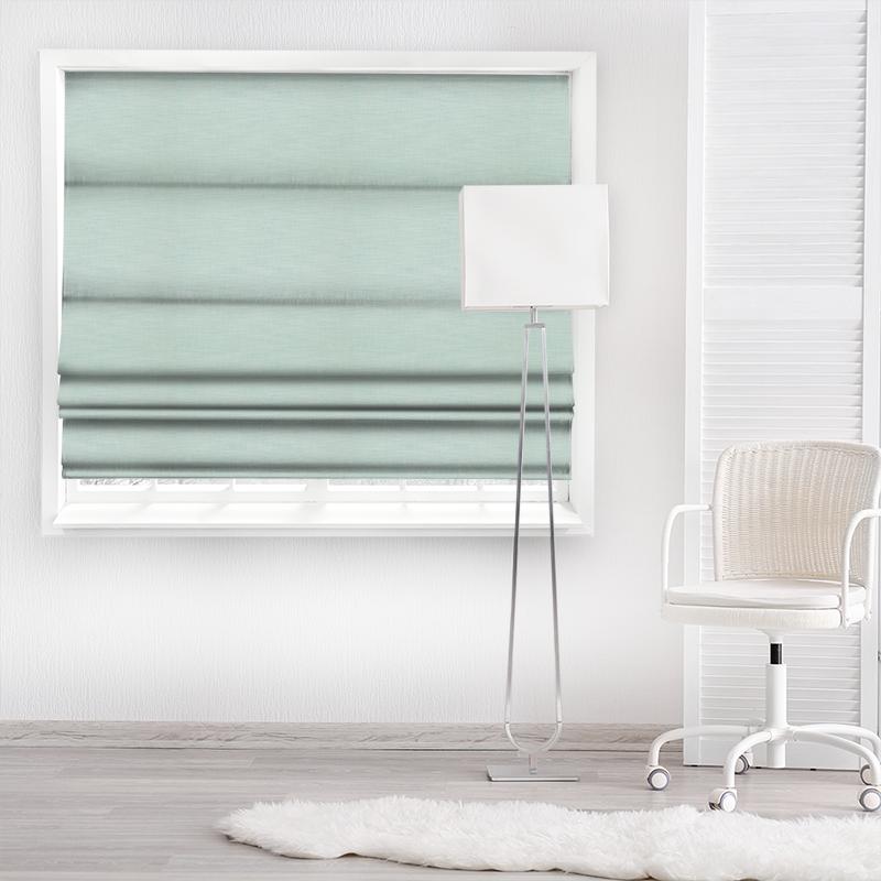 Prestigious Textiles Azores Azores Aqua Made To Measure Roman Blind