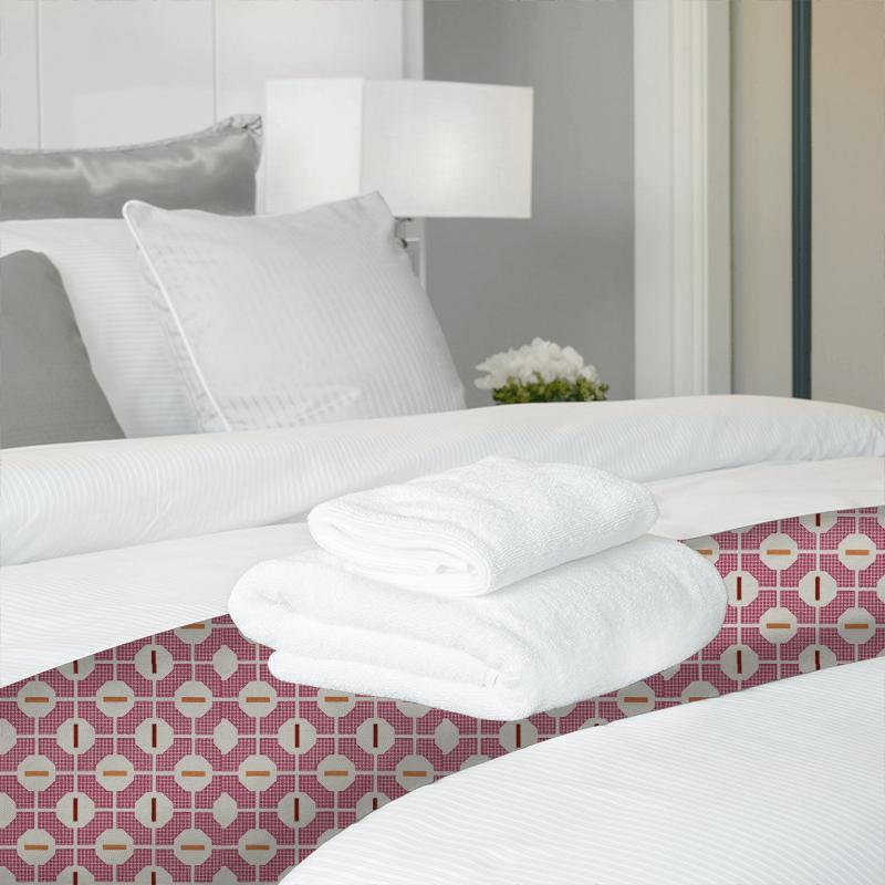 Bill Beaumont Carnival Rumba Magenta Bed Runner