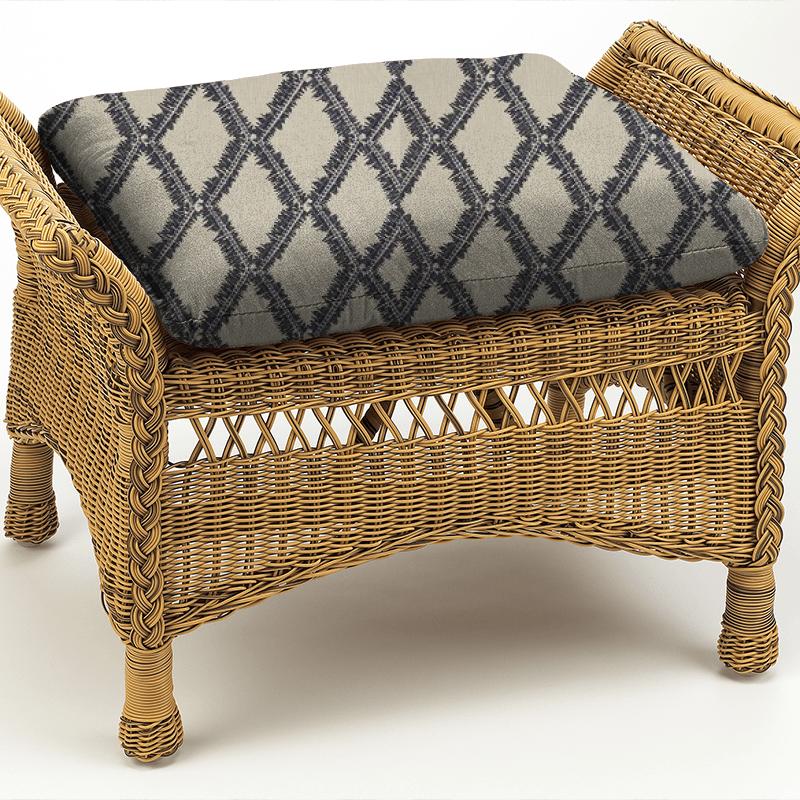 Bill Beaumont Hideaway Shelter Navy Box Cushion