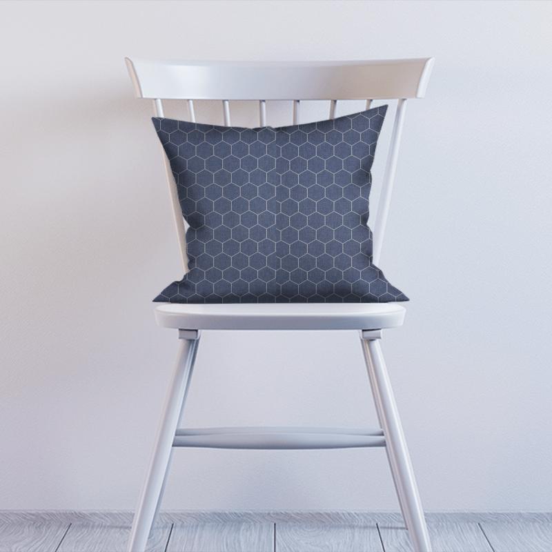 Bill Beaumont Sherwood Beehive Denim Cushion