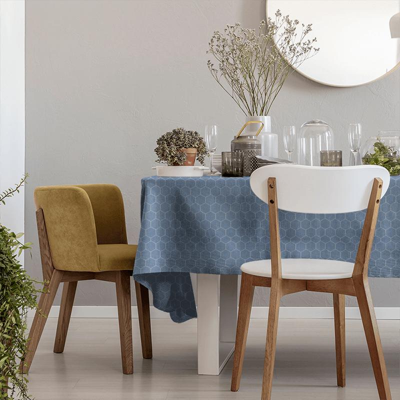 Bill Beaumont Sherwood Beehive Sky Blue Tablecloth