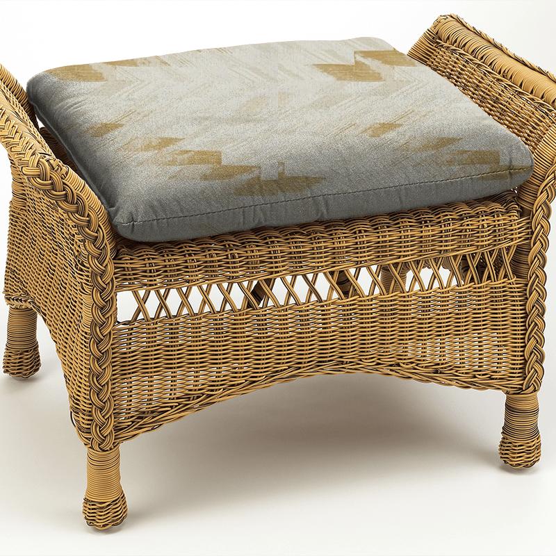 Arcadia Ochre Box Cushion Bill Beaumont Utopia Arcadia Ochre Box Cushion