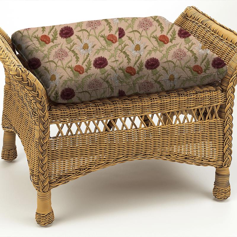 iLiv Botanist Acanthium Coral Box Cushion