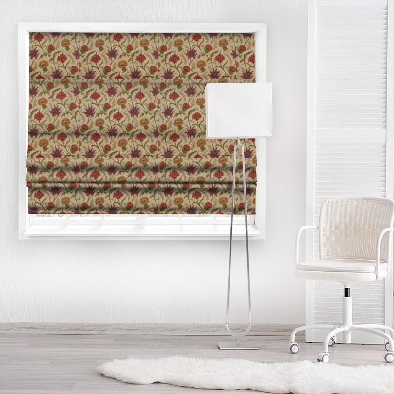 iLiv Botanist Acanthium Garnet Made To Measure Roman Blind