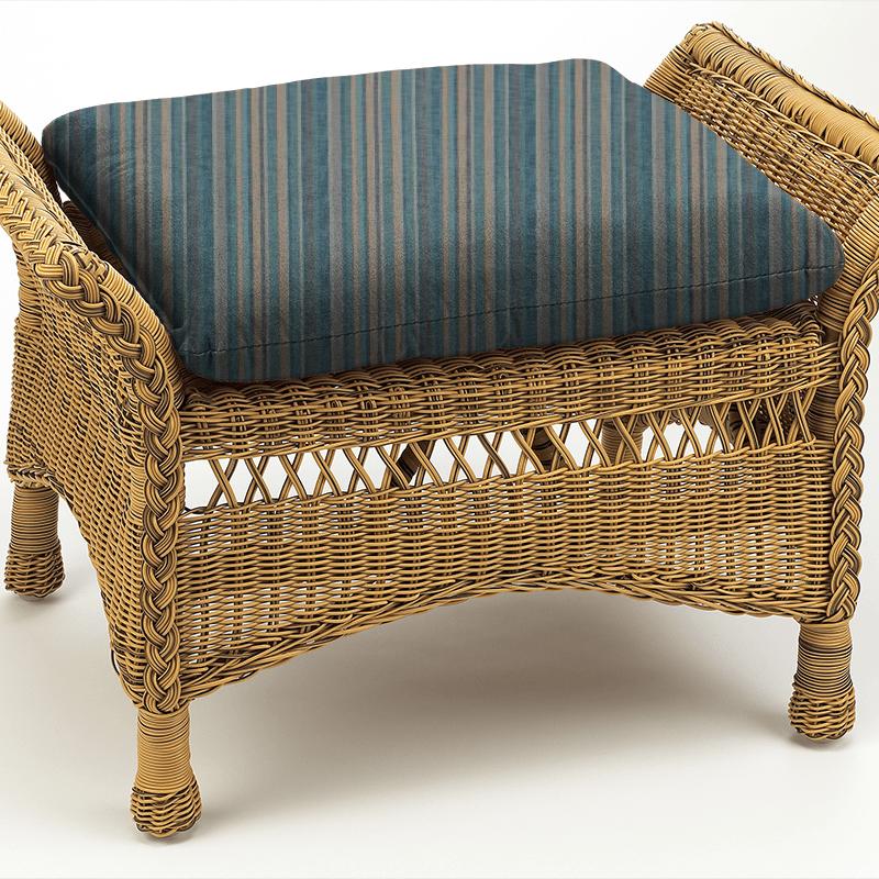 iLiv Navajo Tahoma Teal Box Cushion