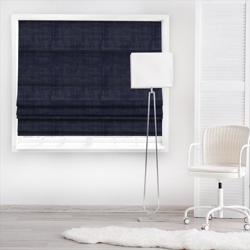 Alessia Indigo Made To Measure Roman Blind Studio G Lustro Alessia Indigo Made To Measure Roman Blind