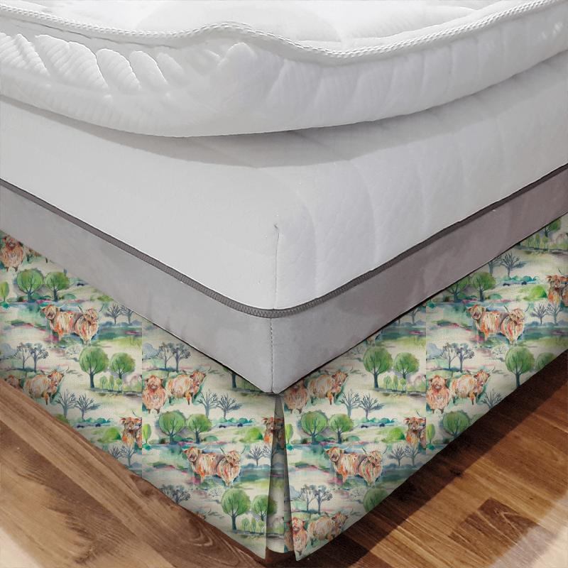 Heilan Heard Sage Bed Base Valance Voyage Decoration Country Book Heilan Heard Sage Bed Base Valance