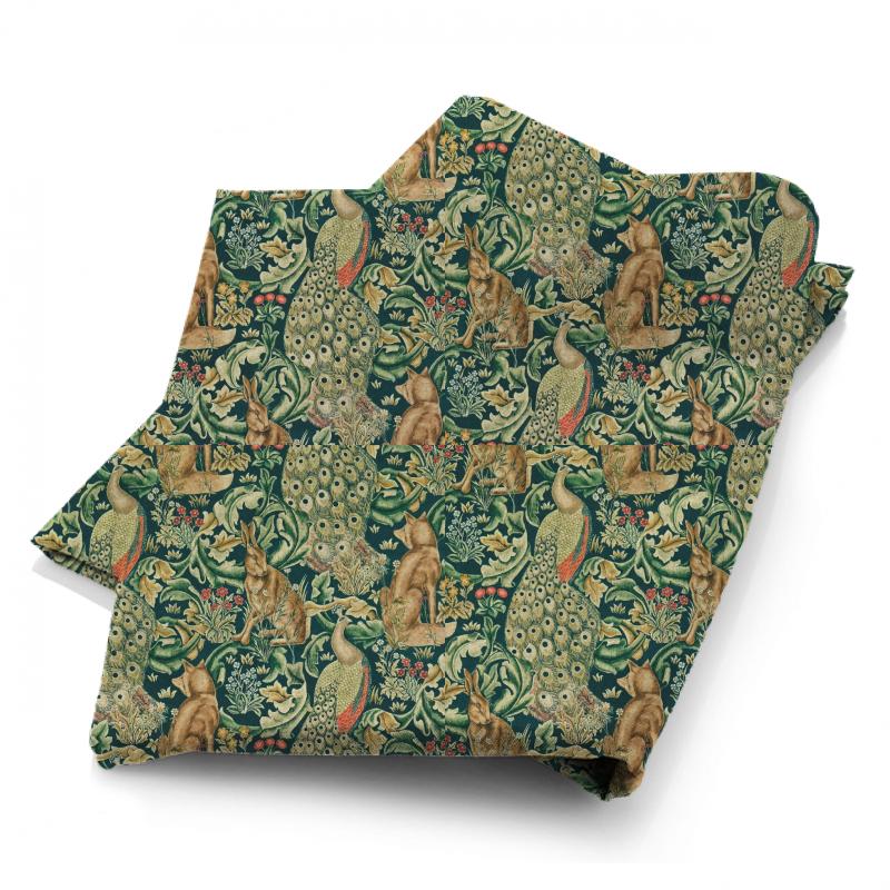 Forest Azure Fabric William Morris Archive II Prints Forest Azure Fabric