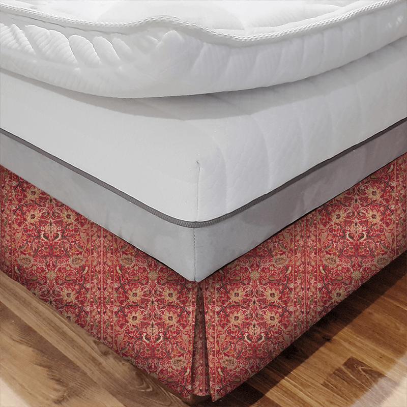 William Morris Morris Archive IV The Collector Fabrics Bullerswood Paprika/Gold Bed Base Valance