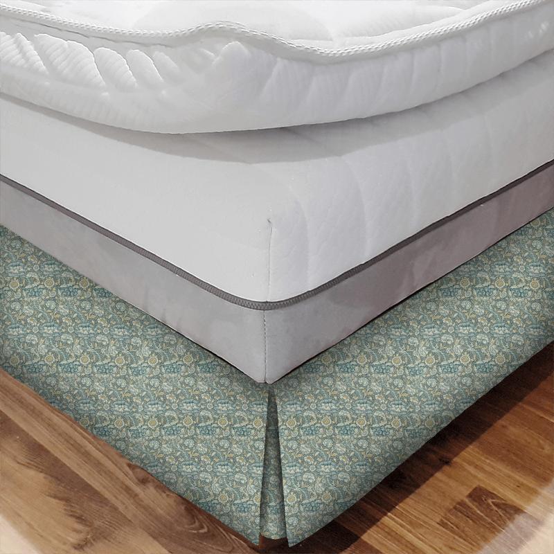 William Morris Morris Archive IV The Collector Fabrics Wandle Blue/Stone Bed Base Valance