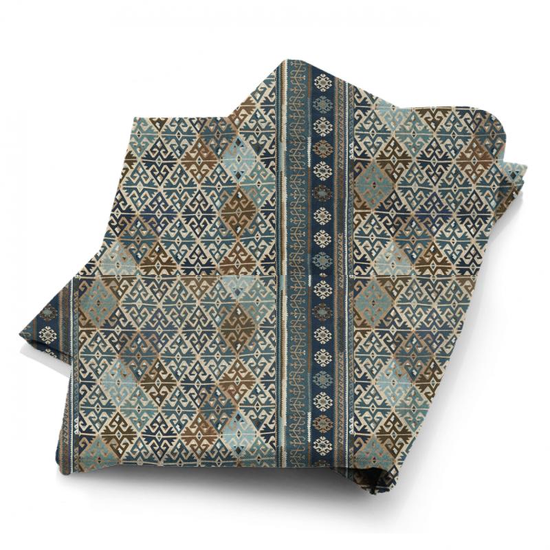William Morris Morris Archive IV The Collector Fabrics Burdock & Star Indigo Fabric