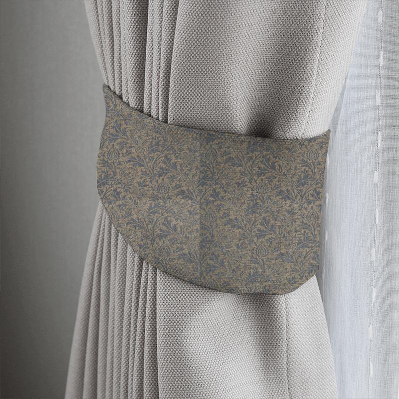 Thistle Weave Slate Tieback William Morris Morris Archive Lethaby Weaves Fabrics Thistle Weave Slate Tieback