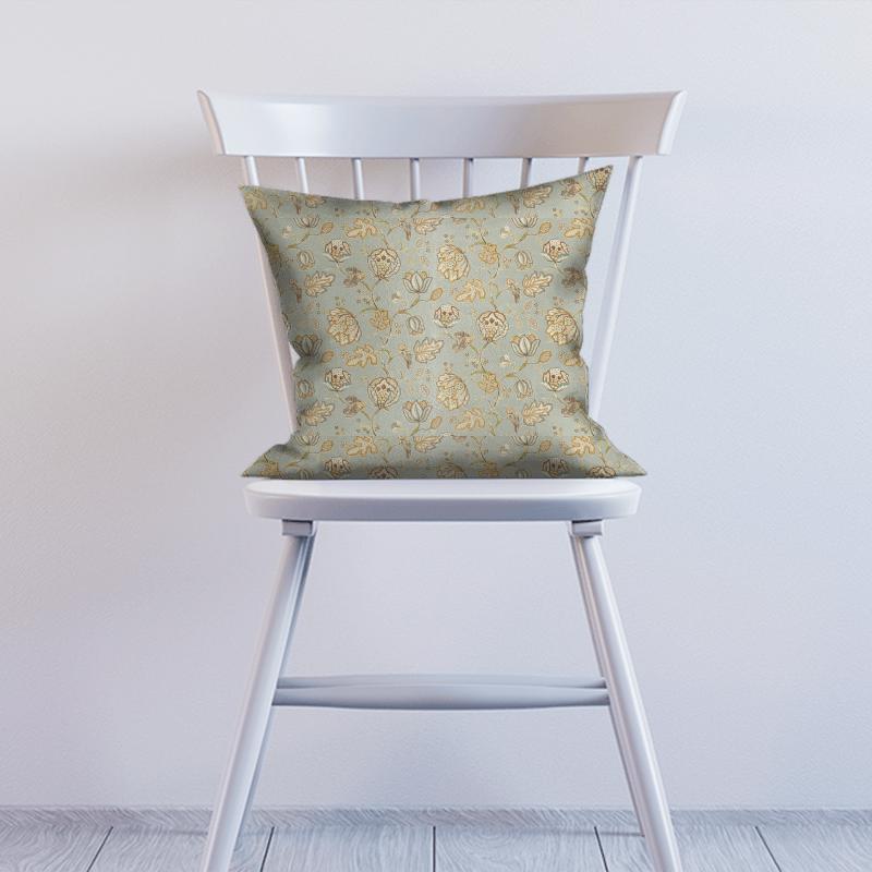 William Morris Morris Archive V Melsetter Fabrics Theodosia Grey Cushion
