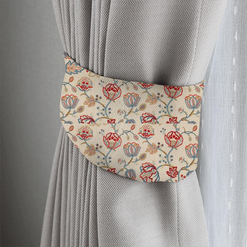 William Morris Morris Archive V Melsetter Fabrics Theodosia Embroidery Wine/Indigo Tieback
