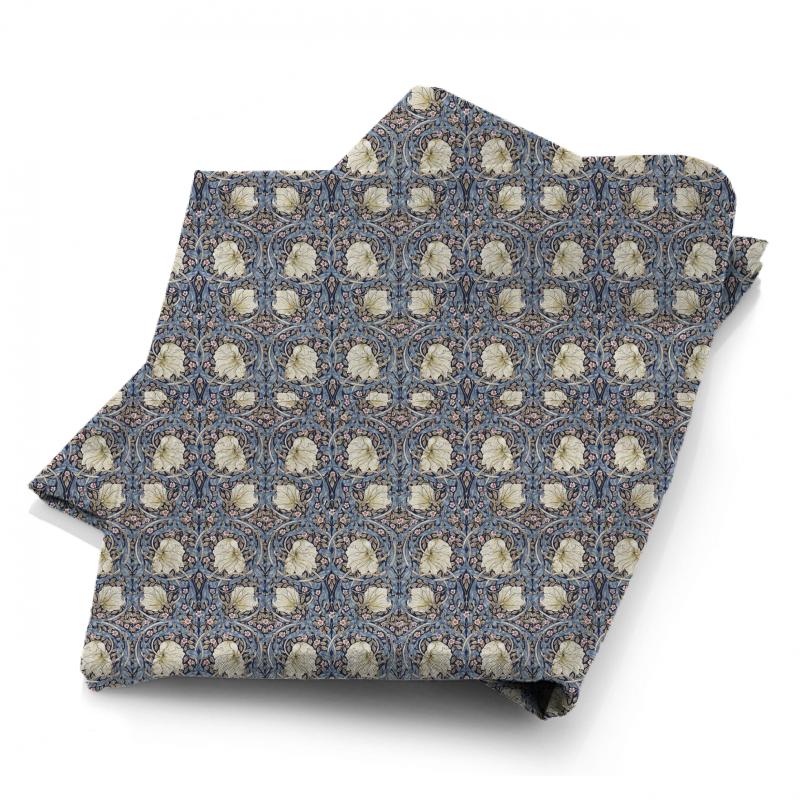 William Morris Morris The Craftsman Bestsellers Fabrics Pimpernel Indigo/Hemp Fabric