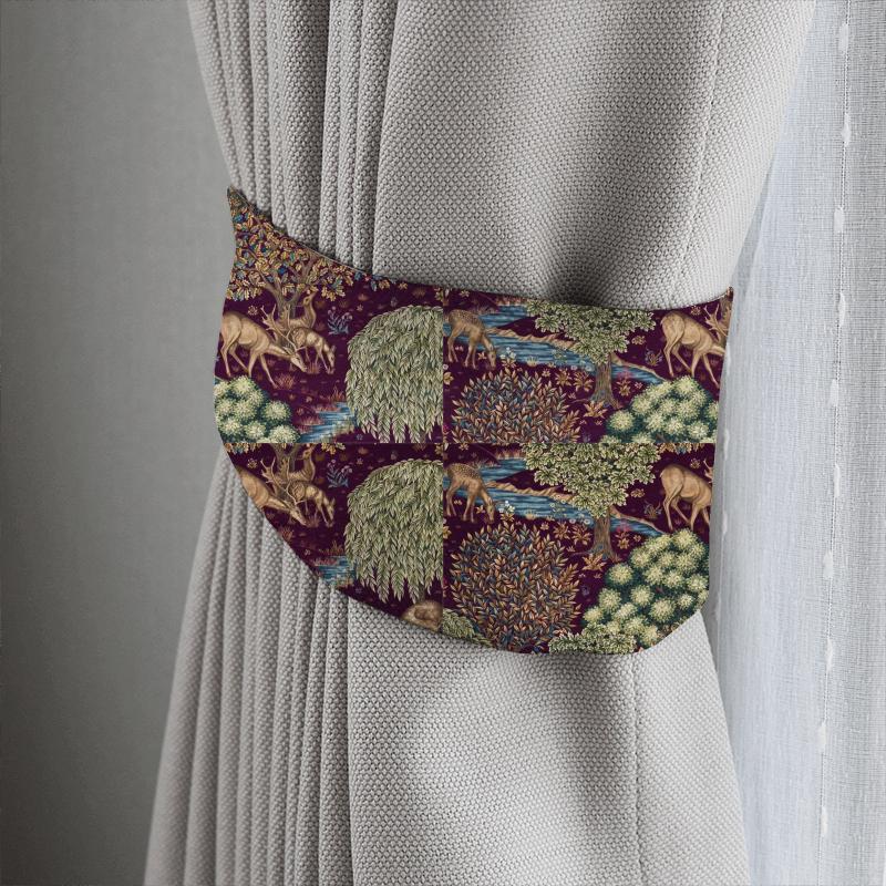William Morris Morris The Craftsman Bestsellers Fabrics The Brook Tapestry Red Tieback