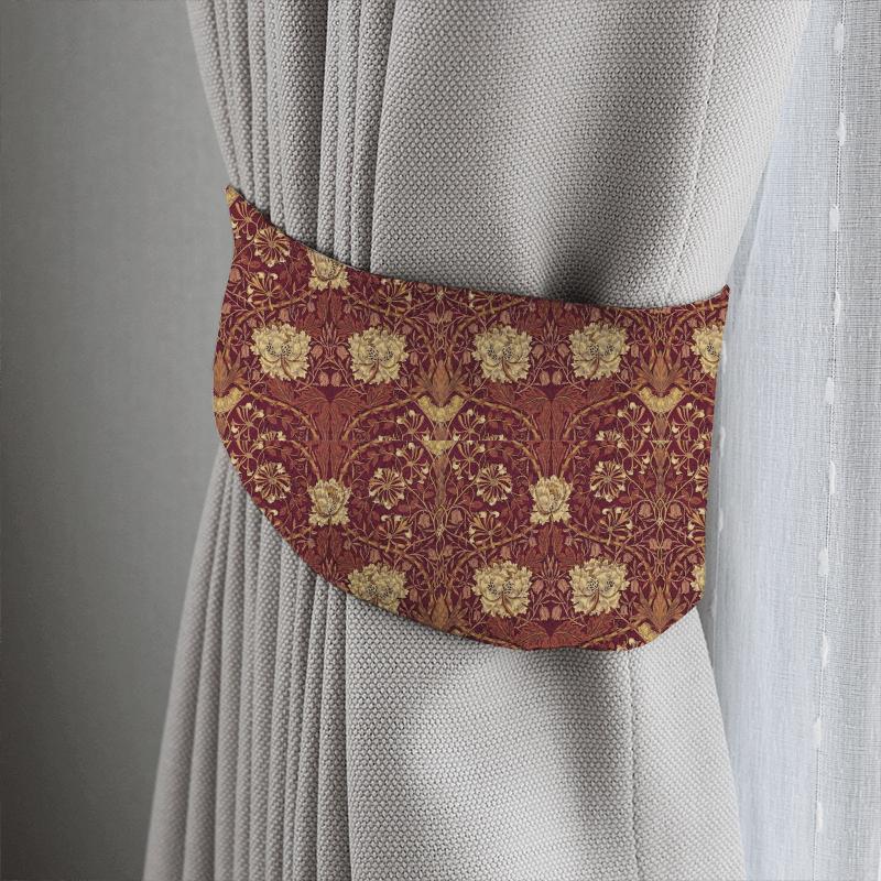 Honeysuckle & Tulip Brick/Russet Tieback William Morris Morris Volume IV - Prints & Weaves Honeysuckle & Tulip Brick/Russet Tieback