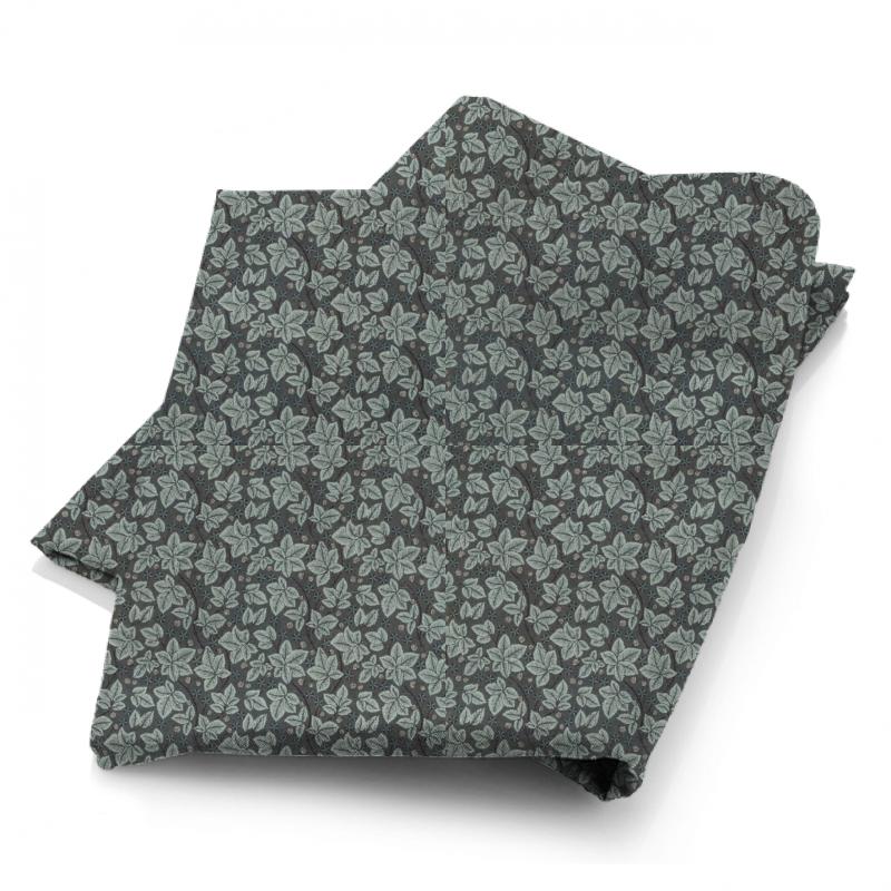 William Morris Pure Morris North Fabrics Pure Bramble Embroidery Inky Purple Fabric