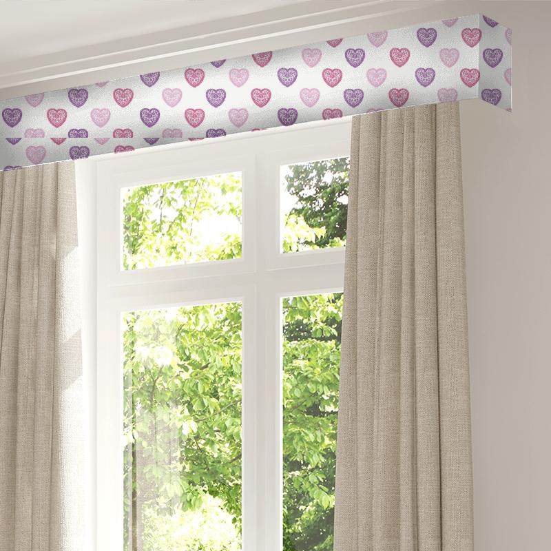 Harlequin All About Me Fabrics Sweet Heart Pink/Purple Pelmet