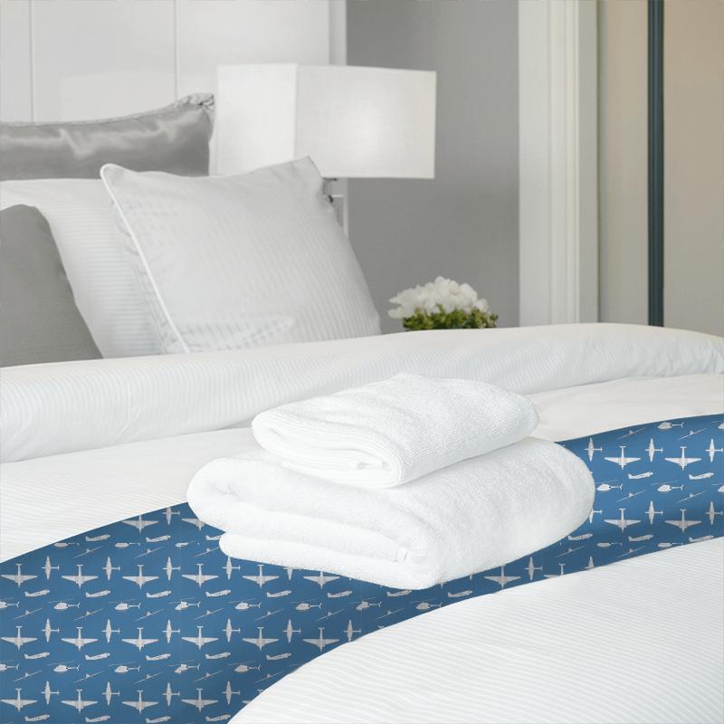 Harlequin All About Me Fabrics Chocks Away Royal Blue Bed Runner