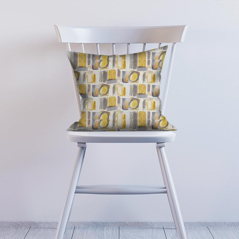 Kanjiro Ochre / Charcoal / Stone Cushion Harlequin Atelier Fabrics Kanjiro Ochre / Charcoal / Stone Cushion