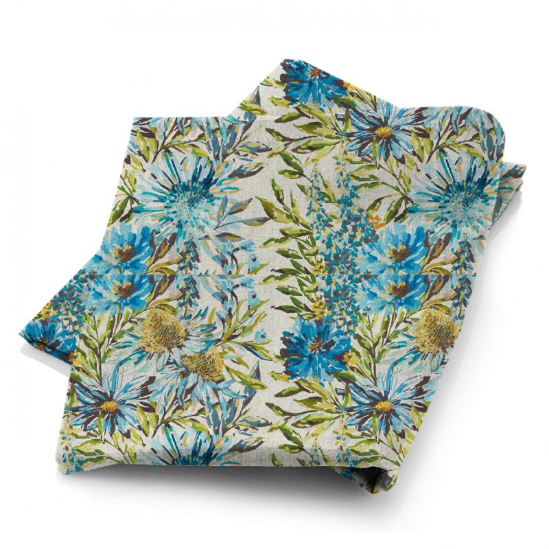 Harlequin Fauvisimo Floreale Turquoise / Ocean / Marine Fabric