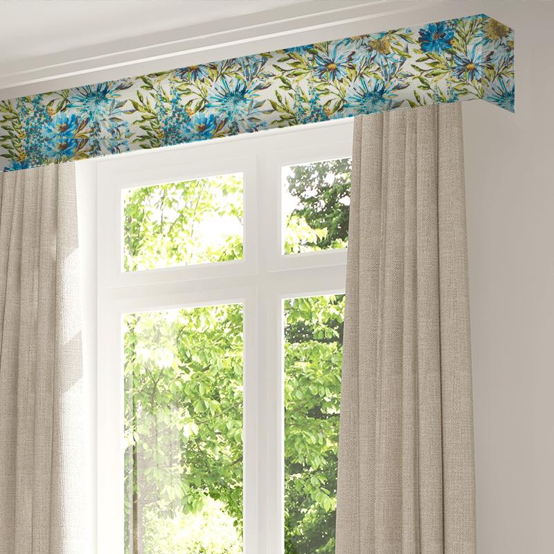 Harlequin Fauvisimo Floreale Turquoise / Ocean / Marine Pelmet