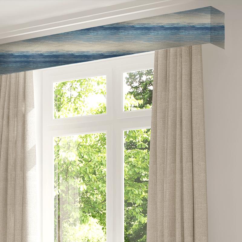 Harlequin Fauvisimo Chroma Indigo / Parchment / Sky Pelmet