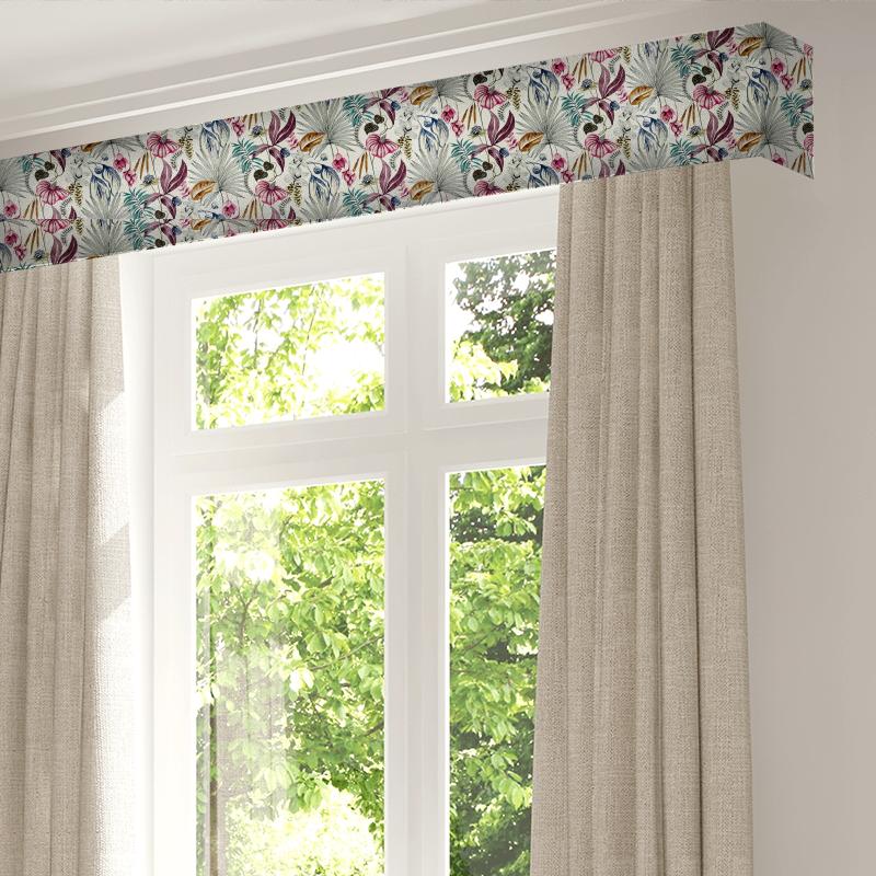 Harlequin Mirador Habanera Cerise/Honey/Marine Pelmet