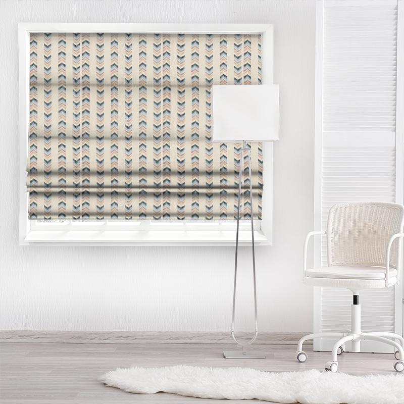 Harlequin Momentum 10 Kengo Heather/Mist Made To Measure Roman Blind