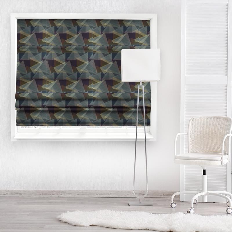 Harlequin Momentum 12 Adaxial Oyster/Bronze/Onyx Made To Measure Roman Blind