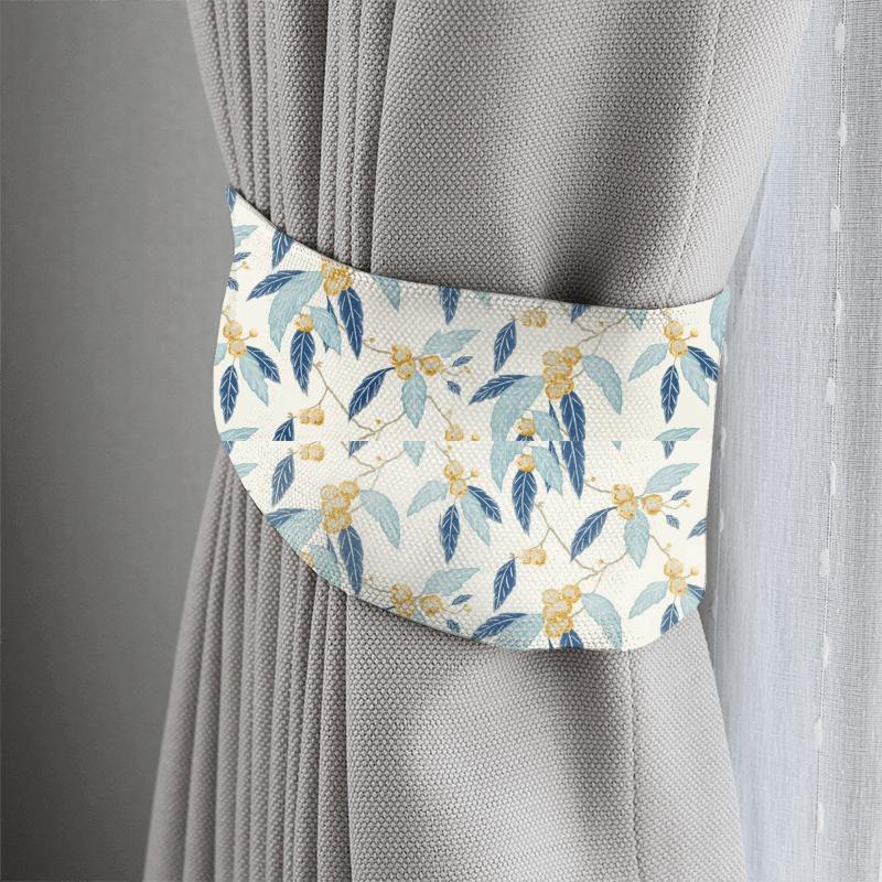 Coppice Sarffron/Cobalt Tieback Harlequin Salinas Prints & Weaves Coppice Sarffron/Cobalt Tieback