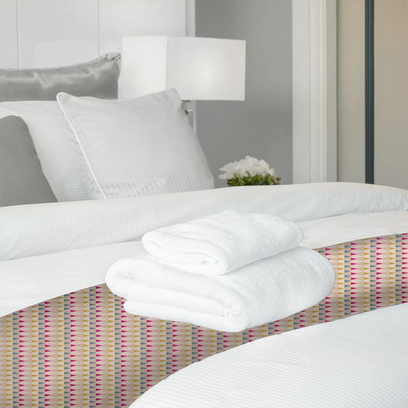 Azul Fuchsia / Seaglass / Zest Bed Runner Harlequin Tresillo Fabrics Azul Fuchsia / Seaglass / Zest Bed Runner