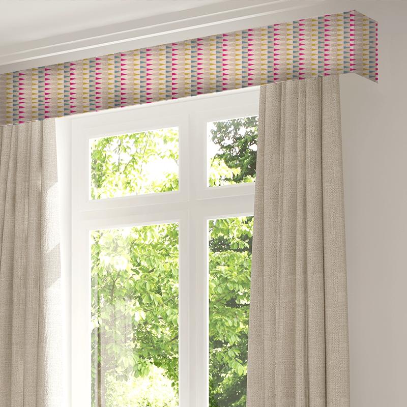 Azul Fuchsia / Seaglass / Zest Pelmet Harlequin Tresillo Fabrics Azul Fuchsia / Seaglass / Zest Pelmet