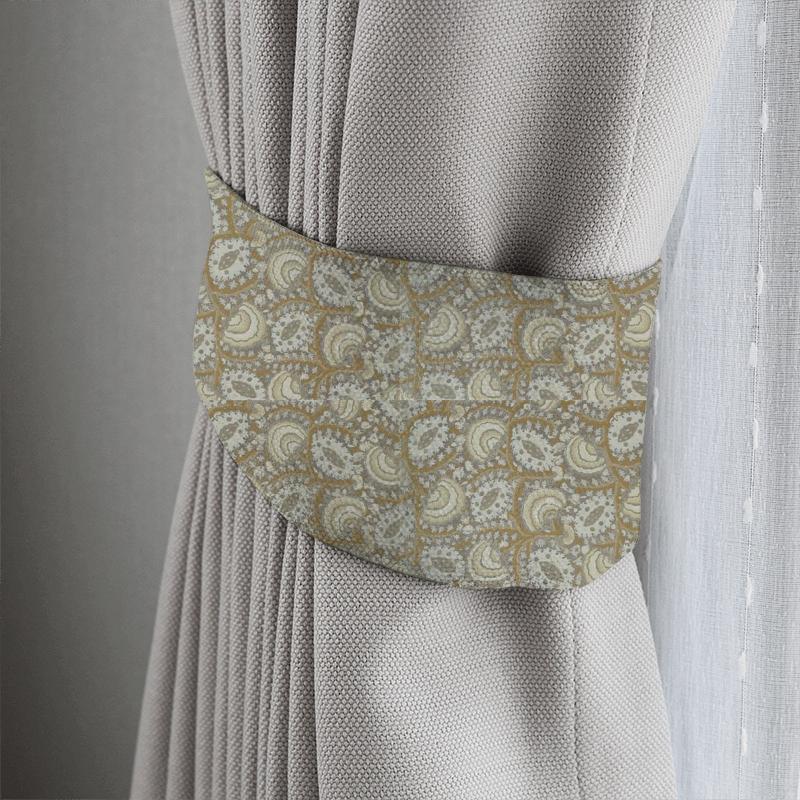 Zoffany Antiquary Suzani Archive Weave Zinc Tieback