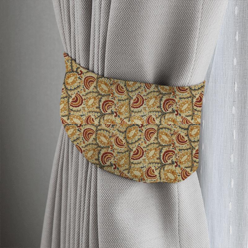 Zoffany Antiquary Suzani Archive Weave Venetian Red/ Antique Tieback